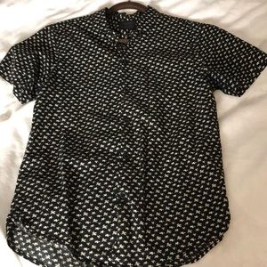 Viscose Black and White Shirt